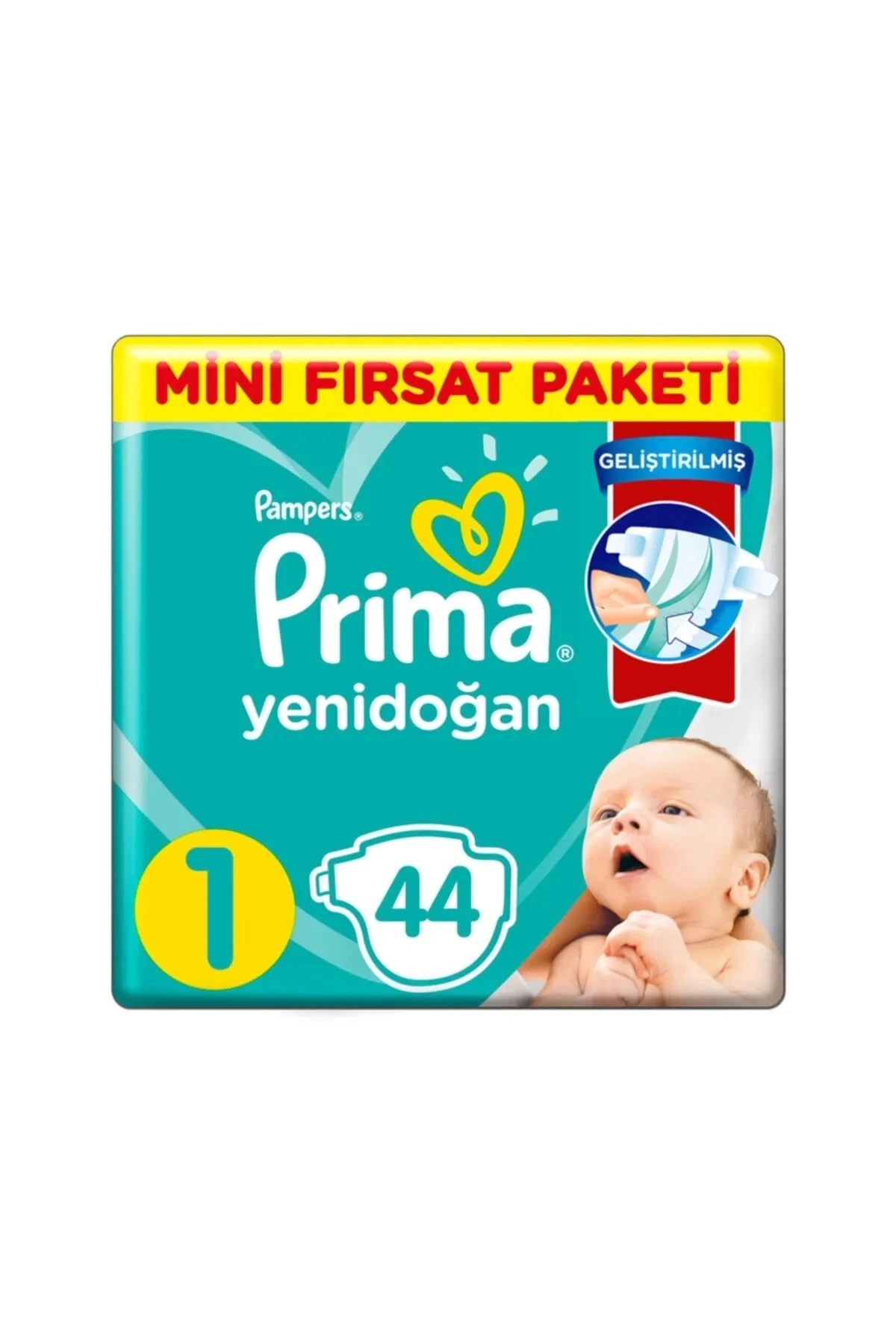 پوشک بچه بسته فرصت کوچک ACTIVE BABY 2 5 کیلوگرمی 1 سایز 44 عدد اورجینال Prima