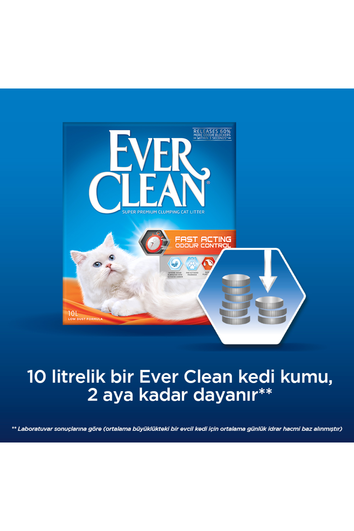 خاک گربه بنتونیتی اور کلین Ever Clean Intant Freshness، ۱۰ لیتر