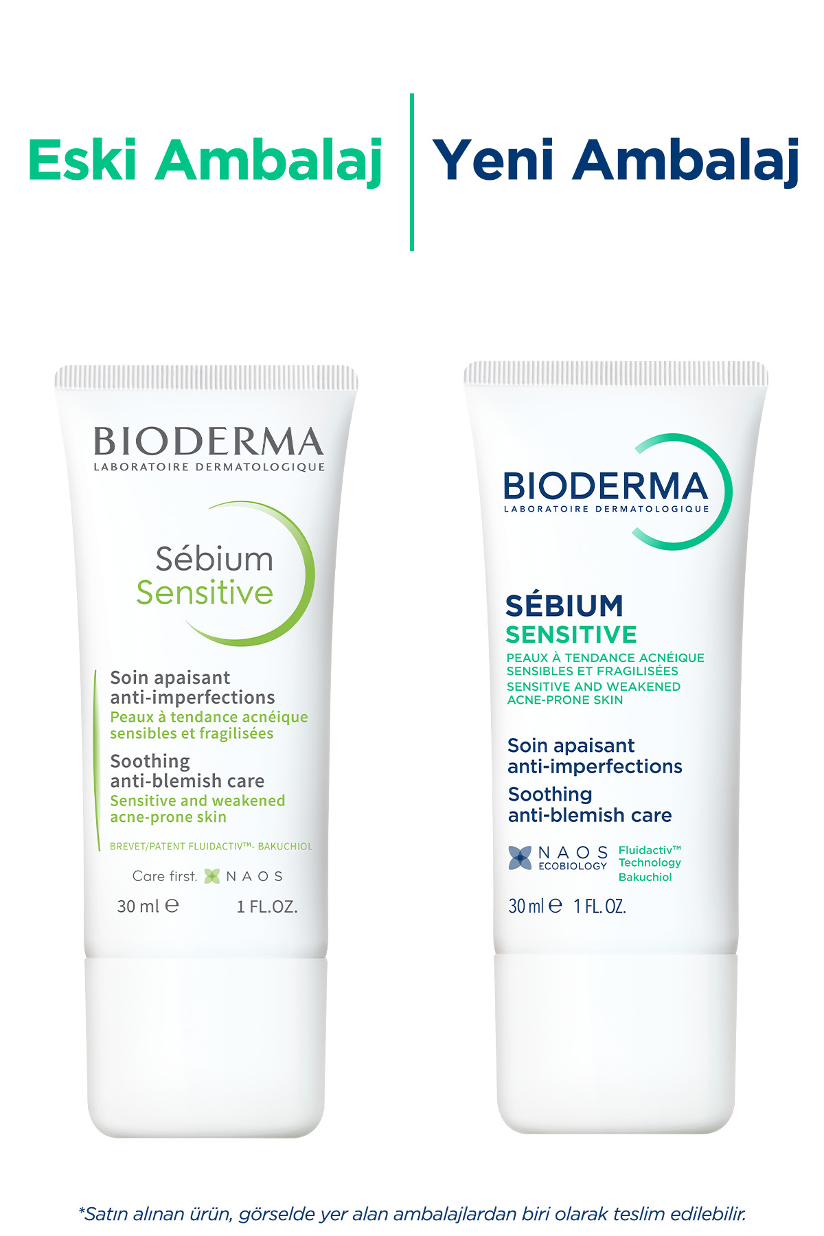 کرم مرطوب کننده و ضد آکنه مدل Sensitive با حجم 30 میل بایودرما Bioderma