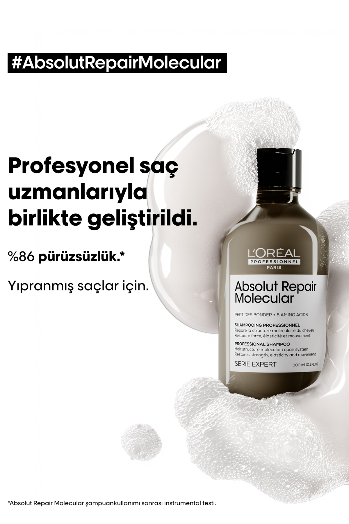 L'oreal Professionnel شامپو مولکولی مجوز مولکولی مجوز تعمیر مطلق سری Expert برای همه انواع موها