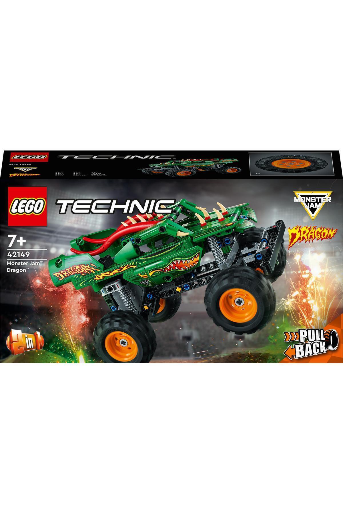 LEGO مجموعه ساخت کامیون هیولا تکنیک مونستر جم اژدها 42149 برای 7 سال و بالاتر (217 قطعه)