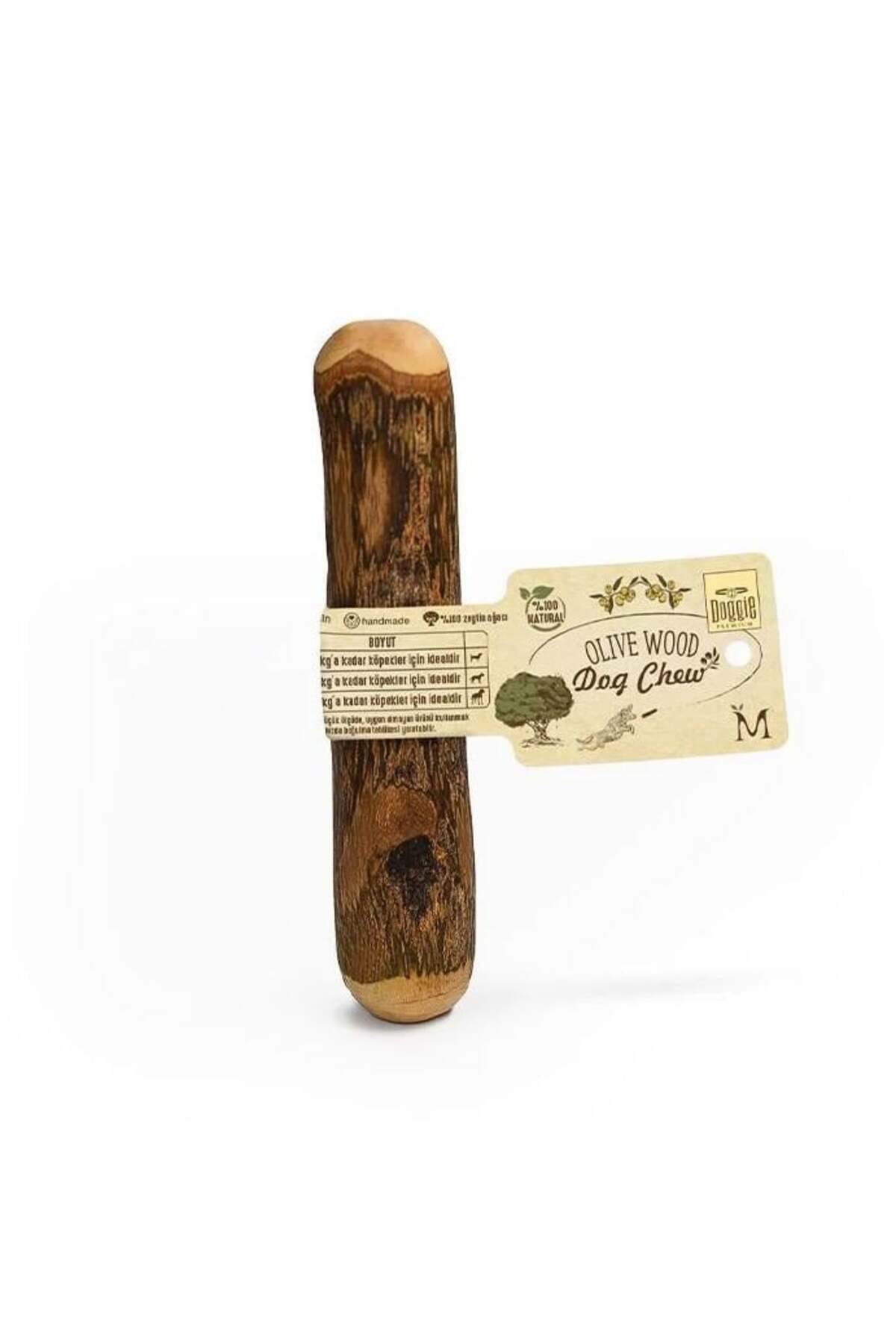 اسباب‌بازی جویدنی سگ از چوب طبیعی زیتون، سایز M، ۱۴ × ۲٫۵ سانتی‌متر، OLIVECHEW15.M
