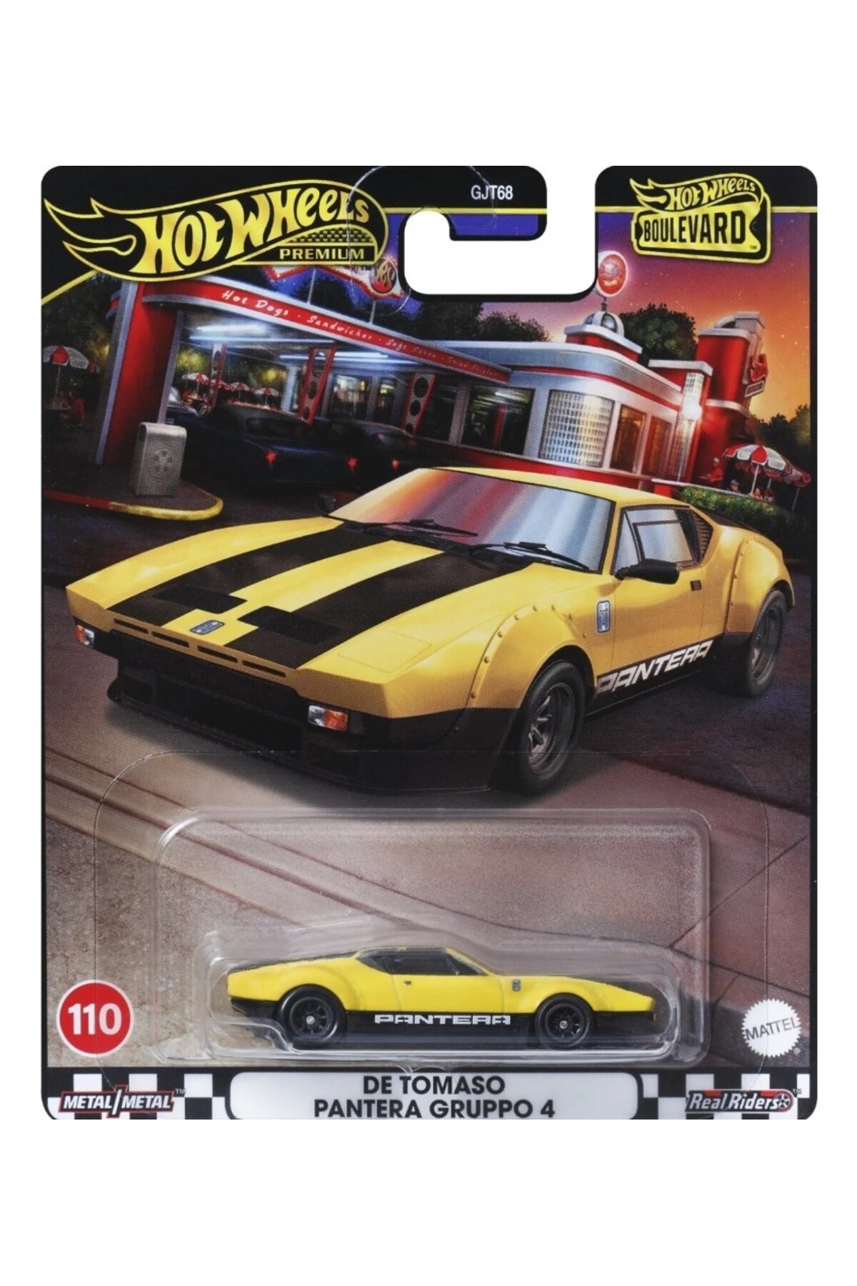 ماشین اسباب بازی BOULEVARD PREMIUM CARS DE TOMASO PANTERA GRUPPO 4 HRT75 از ترکیه HOT WHEELS