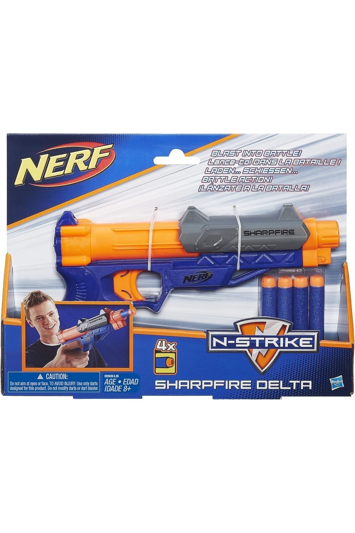 تفنگ های اسباب بازی و آب HASBRO NERF N STRIKE SHARPFIRE DELTA BLASTTER نرف اورجینال Nerf