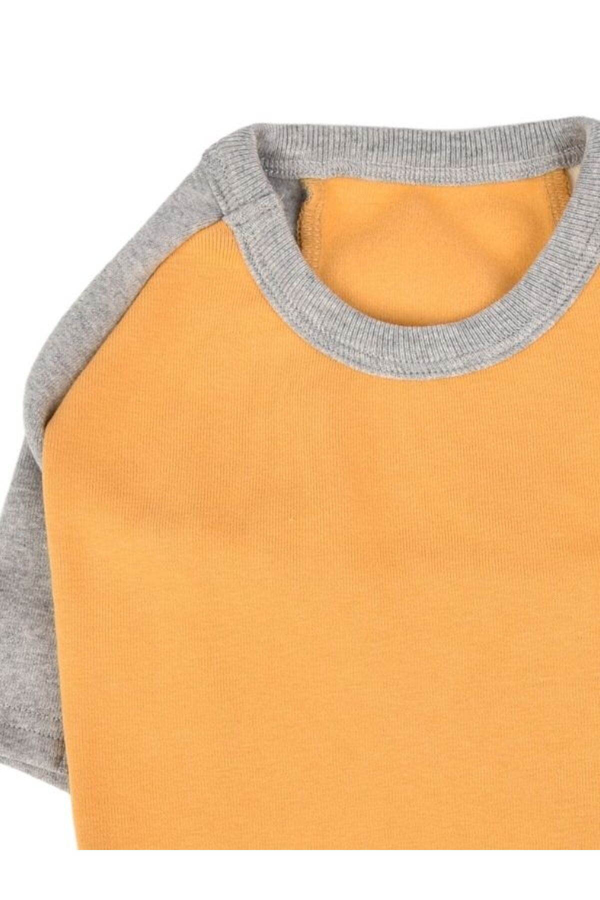 لباس سگ زرد با طرح بلوکی دو رنگ اولچی Olchi، مدل OAUD-TS6193