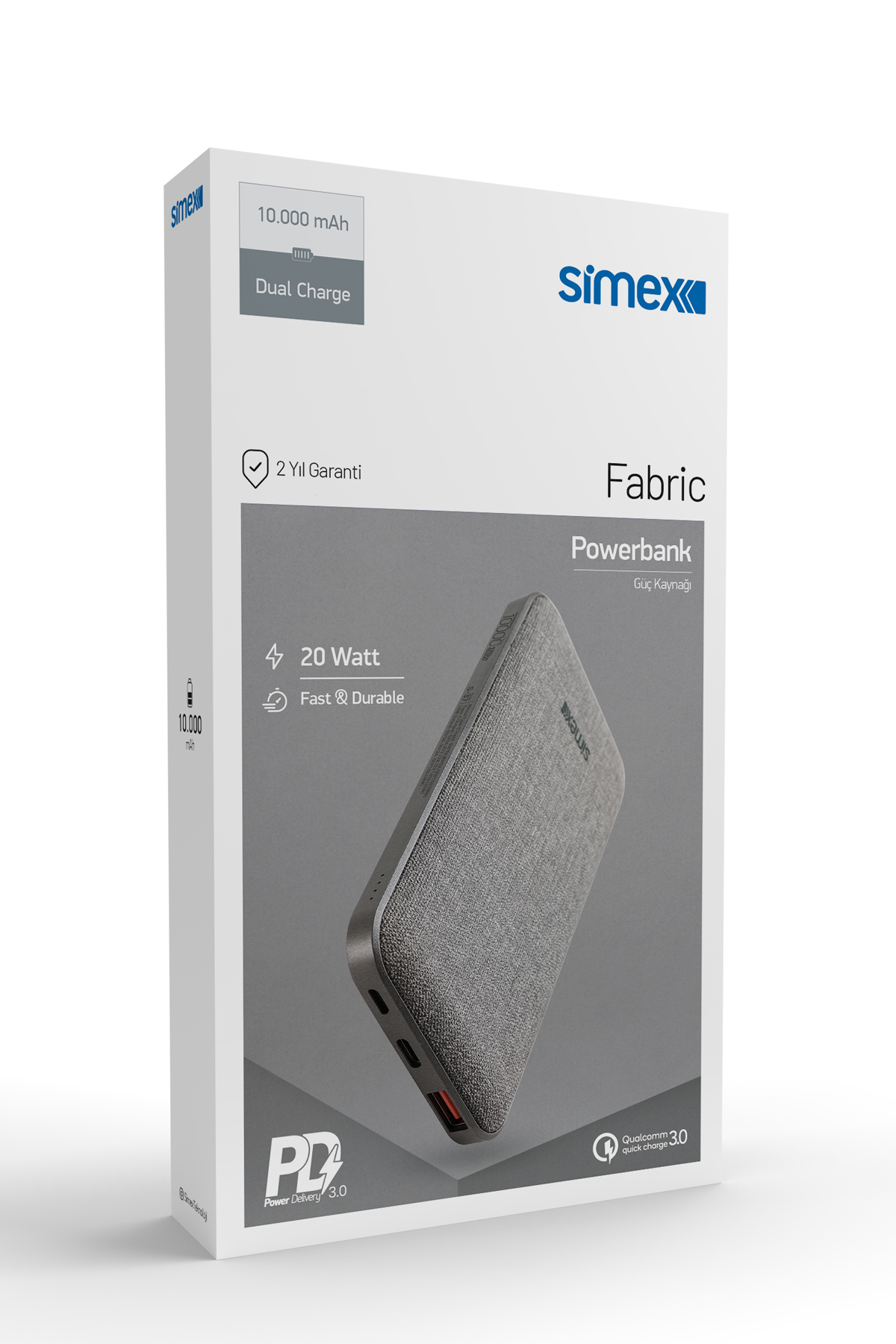 پاوربانک استاندارد S 37 FABRIC 22.5W PD 10000MAH شارژ سریع اورجینال Simex