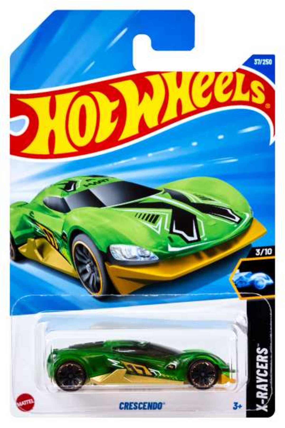ماشین اسباب بازی SINGLE CARS CRESCENDO HYX85 SHORT CARD 1 64 از ترکیه HOT WHEELS