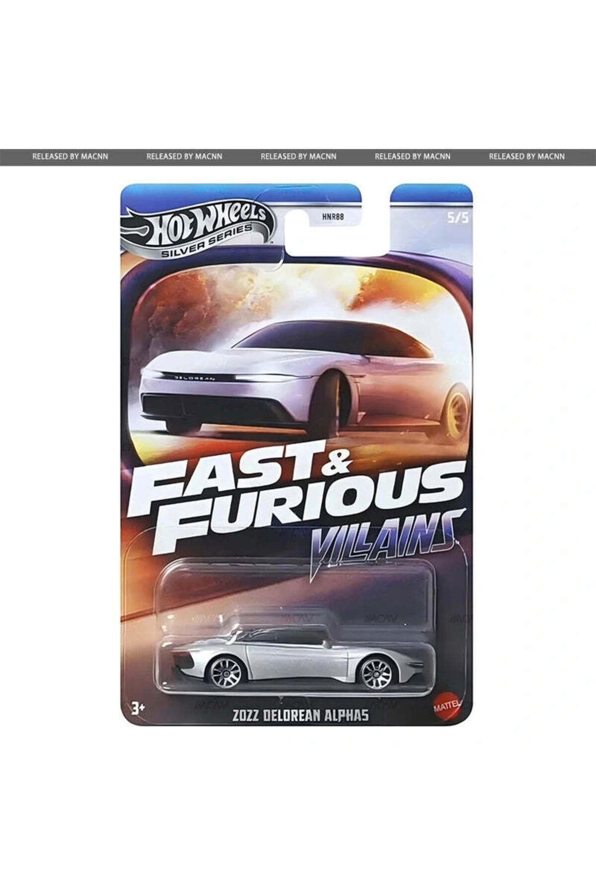 ماشین اسباب بازی FAST & FURIOUS: SERIES SILVER VILLAINS 2025 چرخ های داغ 5 SET HNR88 هات ویلز اورجینال HOT WHEELS