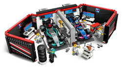 مجموعه ساختنی گاراژ فرمول ۱ و خودروهای مرسدس-AMG و آلپاین لگو LEGO سیتی City مدل 60444، ۶۷۸ قطعه