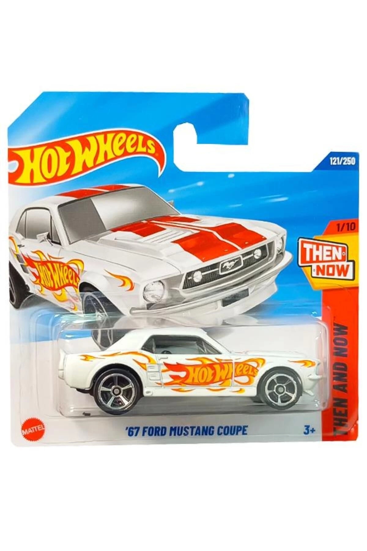 ماشین اسباب بازی THEEN و اکنون 67 FORD MUSTANG COUPE HYY62 هات ویلز اورجینال HOT WHEELS