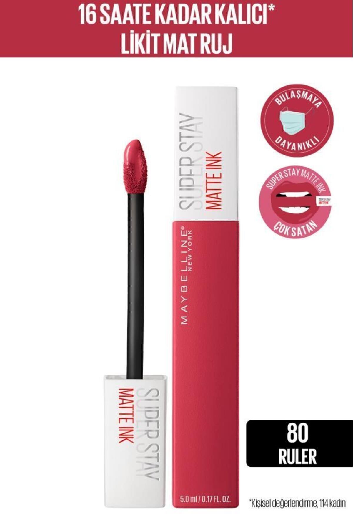 رژ لب مات مایع - 80 Ruler میبلین Maybelline