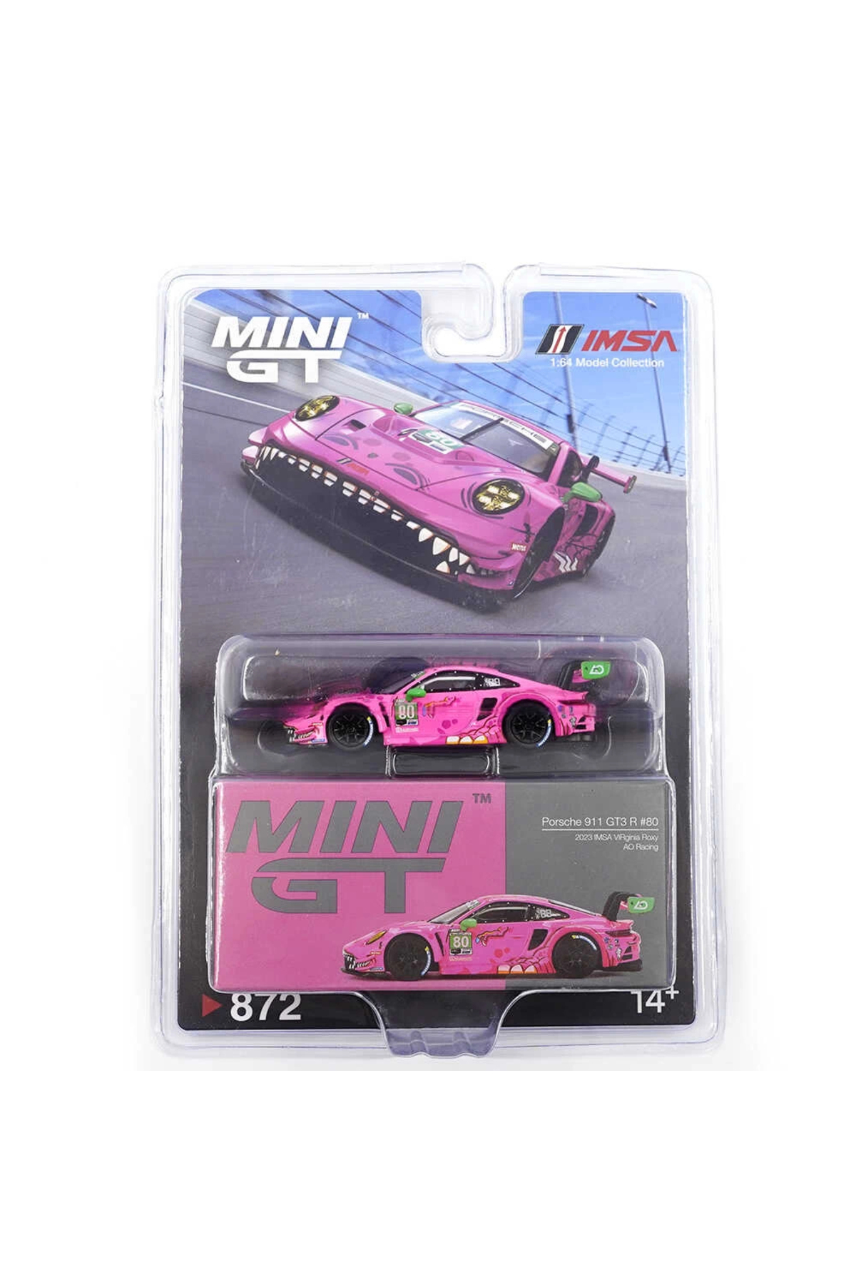 مدل خودرو 1 64 PORSCHE 911 GT3 R AO RACING 2023 IMSA VIRGINIA ROXY BLISTER PACK از ترکیه Genel Markalar
