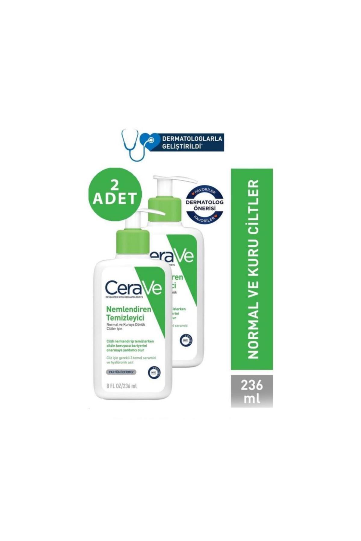 CeraVe تمیزکننده مرطوب کننده 236 میلی لیتر 2 عدد
