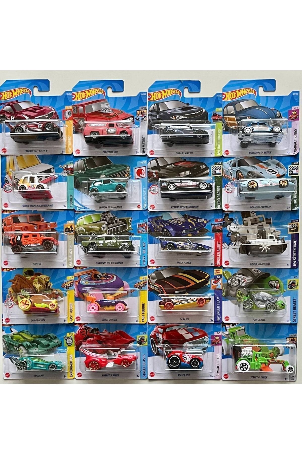 مدل خودرو ست استارت 20 تکه HOTWHEELS بیست ماشین مختلف اورجینال HOT WHEELS