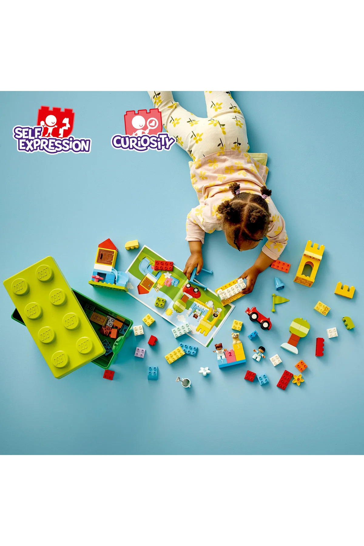 لگو و اسباب بازی های ساخت محور ® DUPLO® CLASSIC DELUXE BUILDING BOX 10914 مجموعه سازه خلاقانه برای کودکان نوپا 85P از ترکیه LEGO