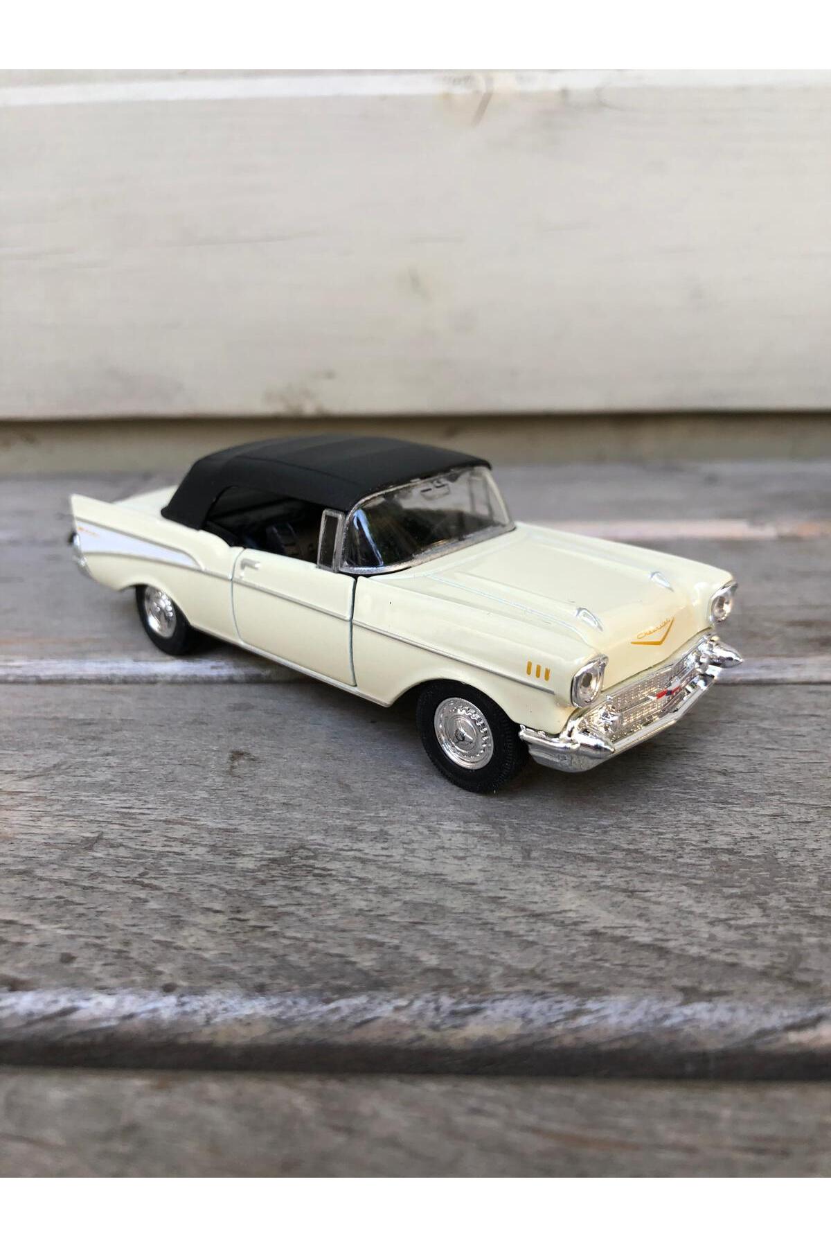 مدل خودرو WELLY 1957 CHEVROLET BEL AIR DIECAST METAL CAR MODEL TOY PULL DROP 12 CM اورجینال scntoys
