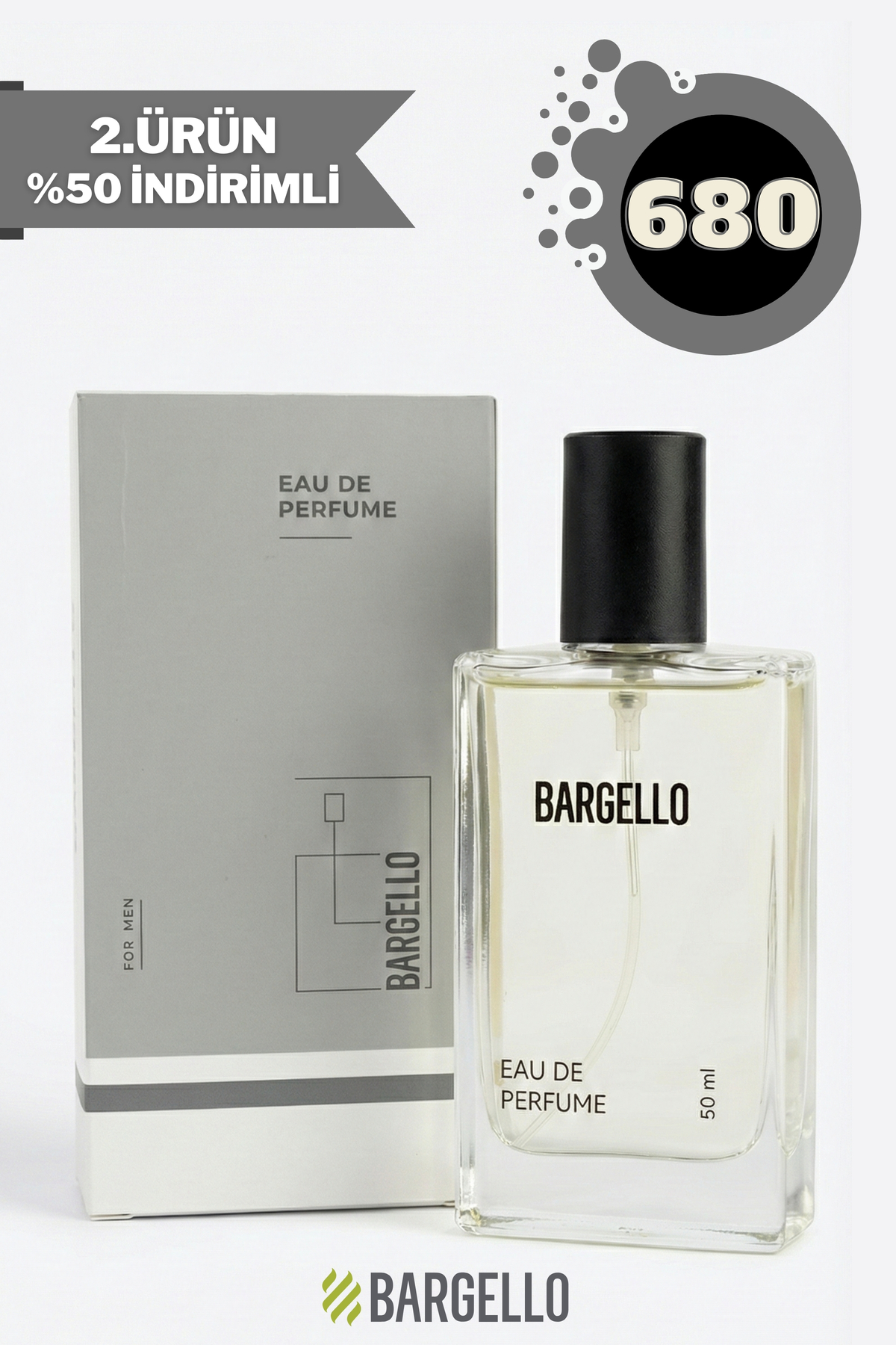 عطر مردانه 50 میلی‌لیتری 680 Woody با رایحه چوبی Bargello