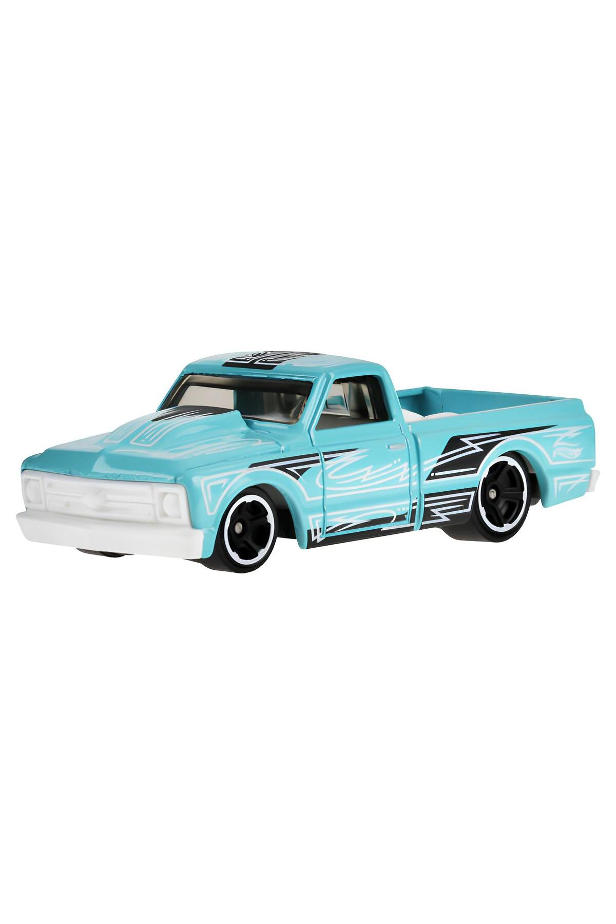 ماشین اسباب بازی اتومبیل های مجرد 67 CHEVY C10 HYW74 هات ویلز اورجینال HOT WHEELS