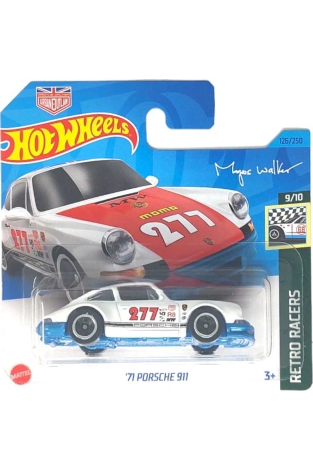 ماشین اسباب بازی SINGLE CARS '71 PORSCHE 911 HKH06 هات ویلز اورجینال HOT WHEELS