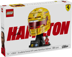 مجموعه ساختنی و نمایشی کلاه Scuderia Ferrari HP لوئیس همیلتون از لگو LEGO، سری ادیشنز، مدل 43022، ۸۸۴ قطعه