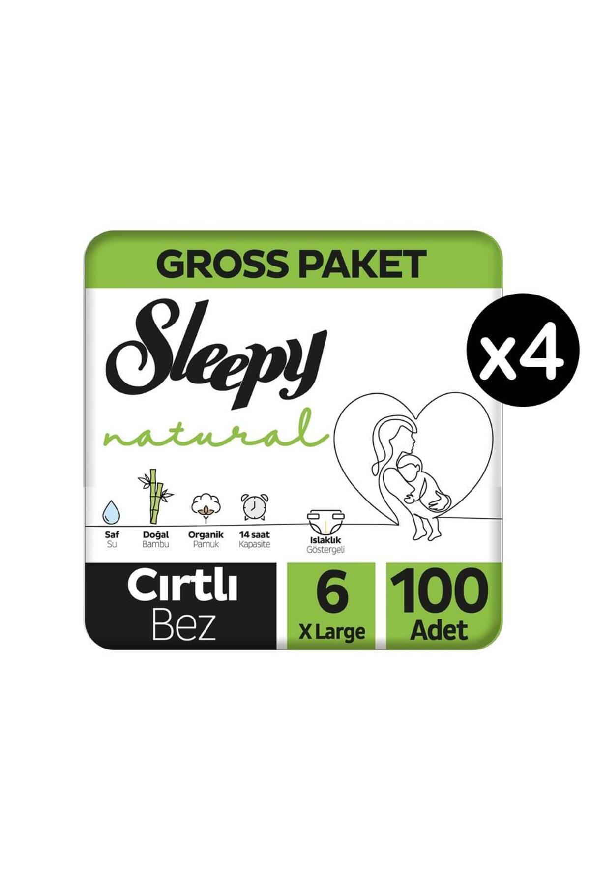 پوشک بچه نچرال سایز 6 ایکس لارج 400 بسته اورجینال Sleepy