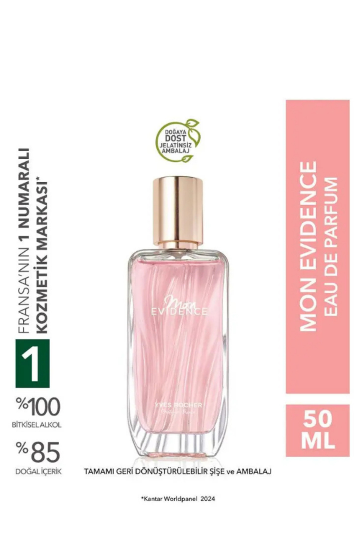 عطر MON EVIDENCE ادوپرفیوم 50 میل زنانه گل میوه ای وانیلی هدیه زیبا و ماندگار تازه اورجینال Yves Rocher