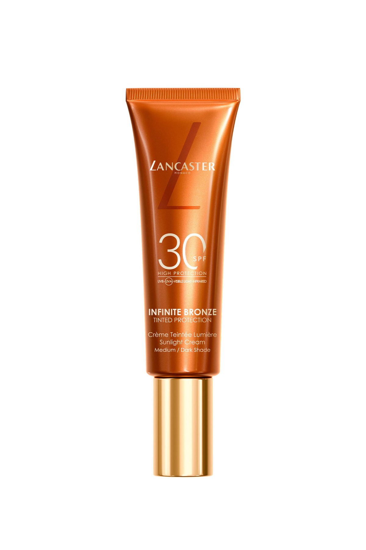کرم ضد آفتاب صورت نور خورشید برنز بی نهایت SPF30 50 میل متوسط تیره Lancaster
