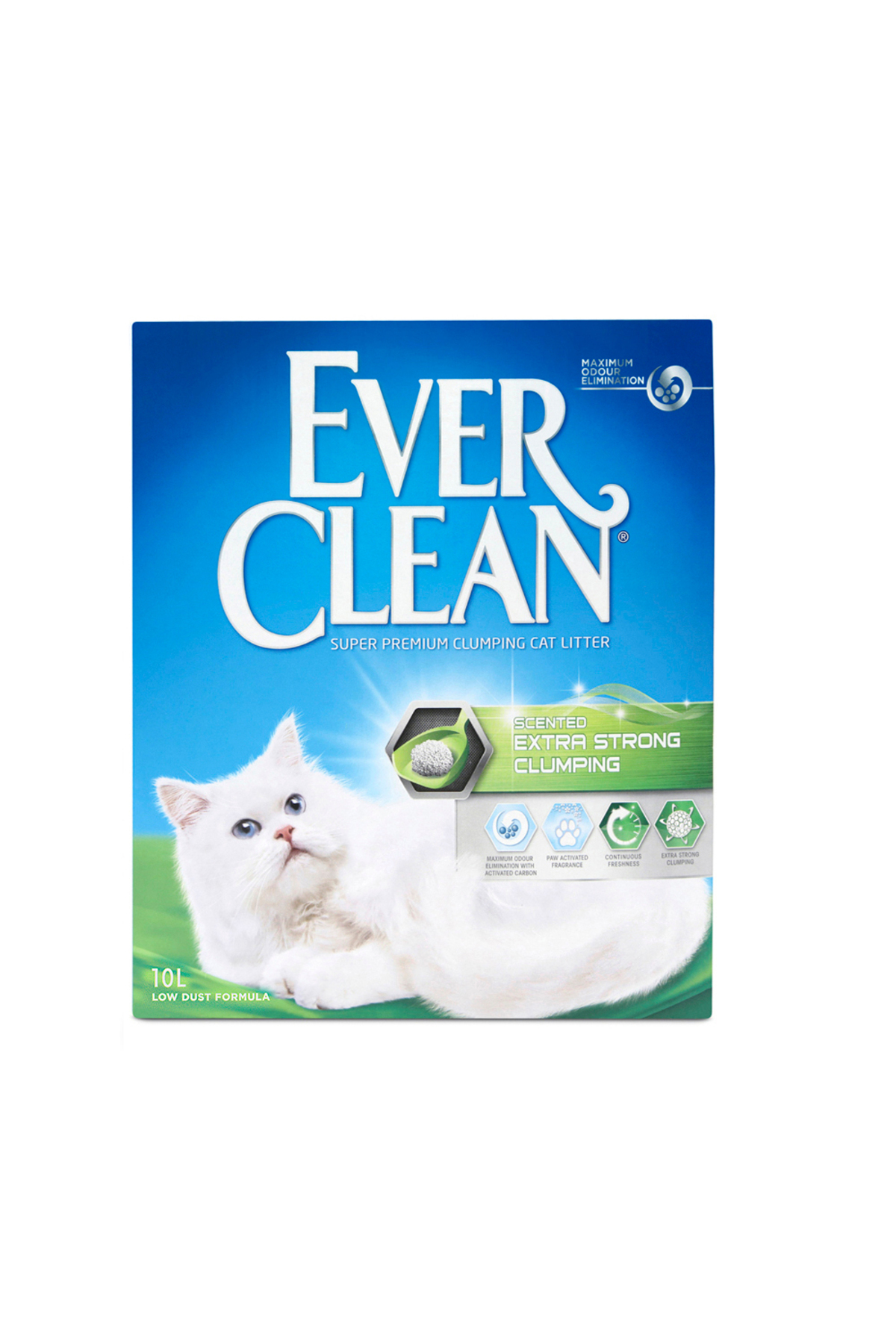 خاک گربه کلامپ‌شونده معطر با قدرت بالا، ۱۰ لیتر، ایورکلین Ever Clean