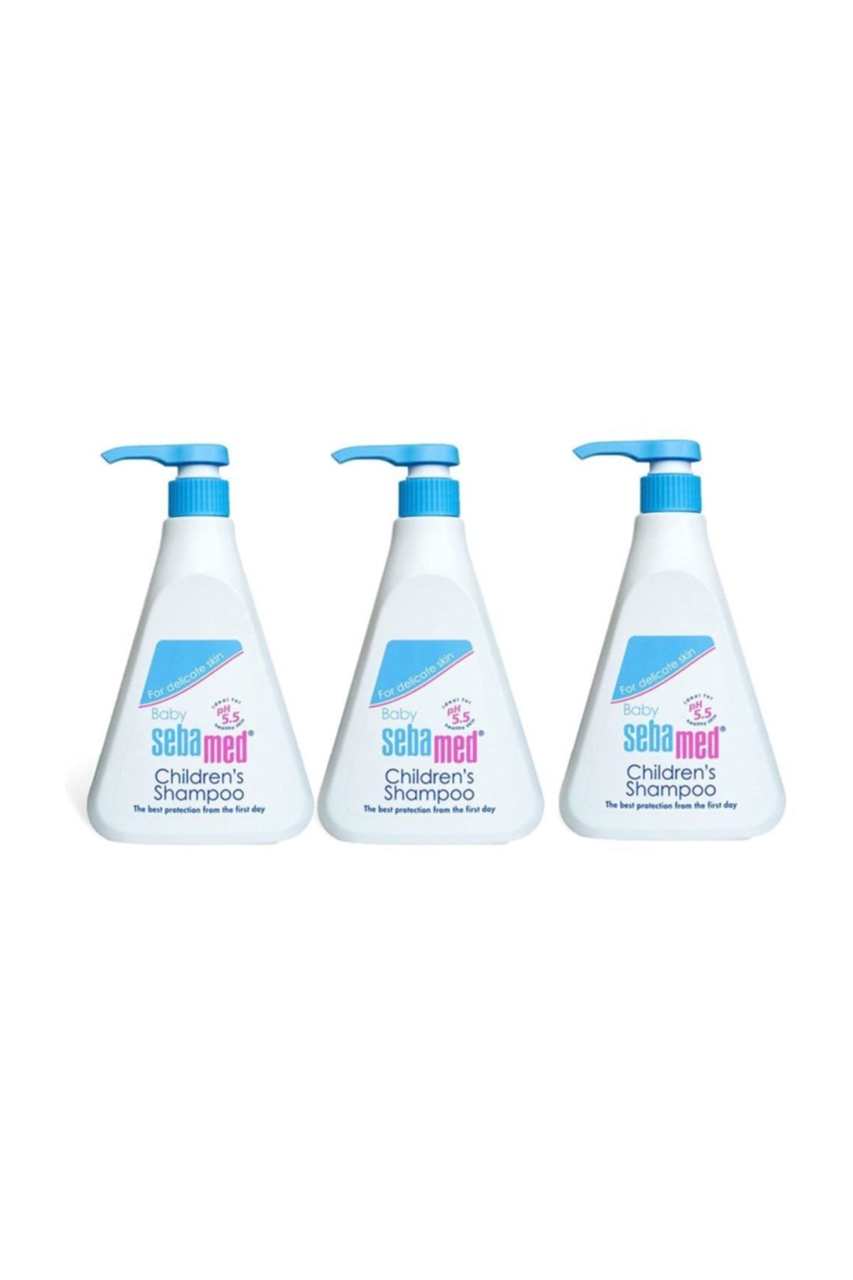 شامپو بچه مردانه و زنانه کودک 500 میل X 3 قطعه Sebamed