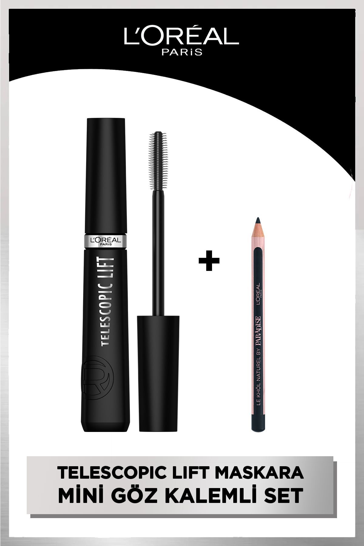 L'Oreal Paris ریزش مژه ماسکارا و مینی ماسکارا پارادایس 4.7 میلی لیتر