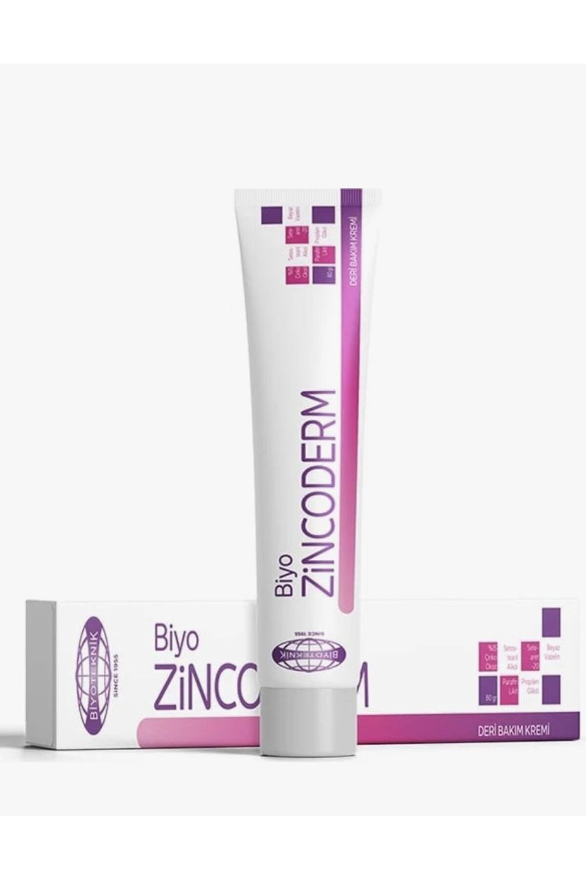 کرم مراقبت از پوست Biyo Zincoderm بایوتکنیک Biyoteknik، ۸۰ گرم