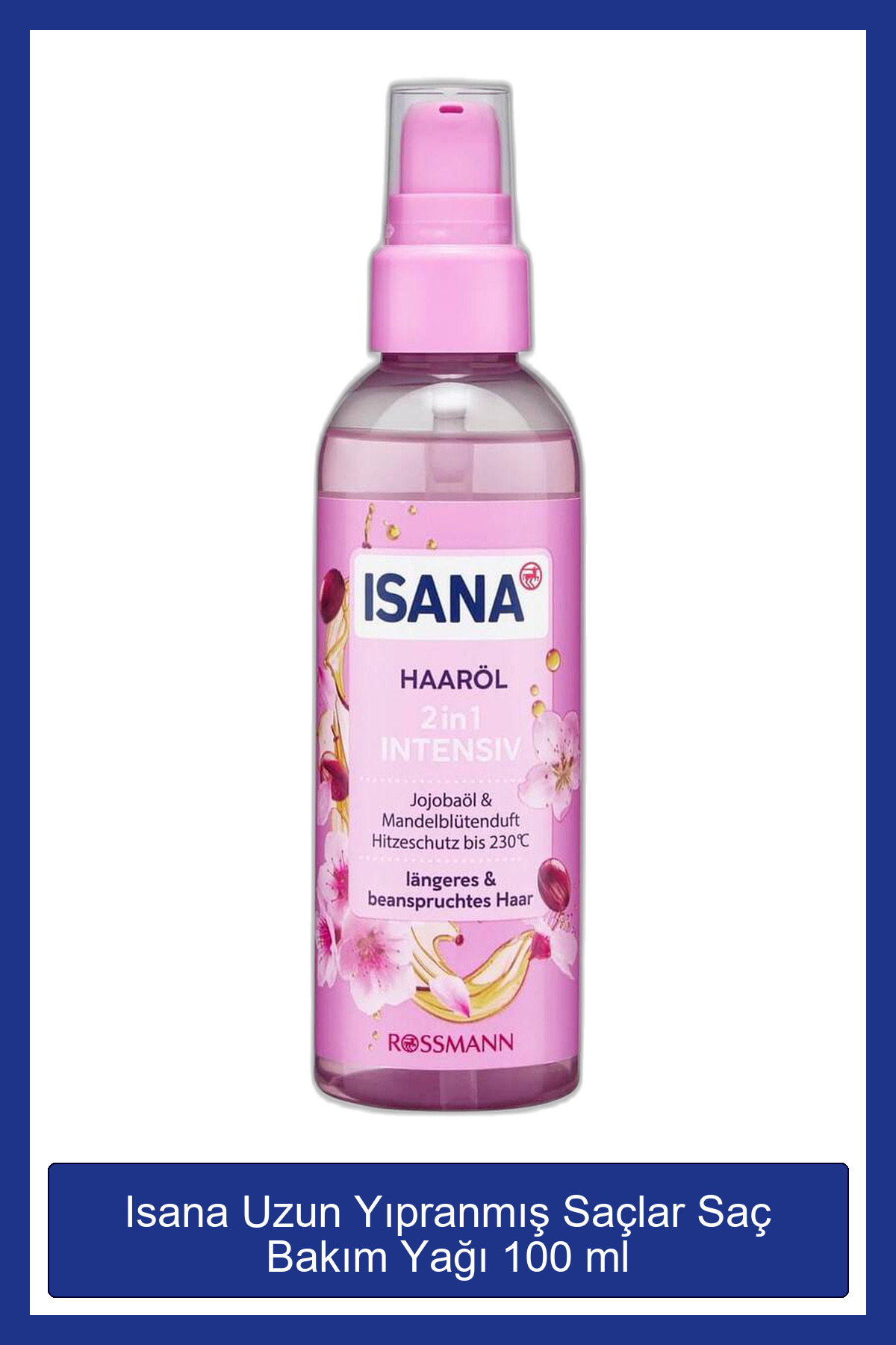 روغن مراقبت مو برای موهای بلند و آسیب دیده 100 میلی لیتر ISANA