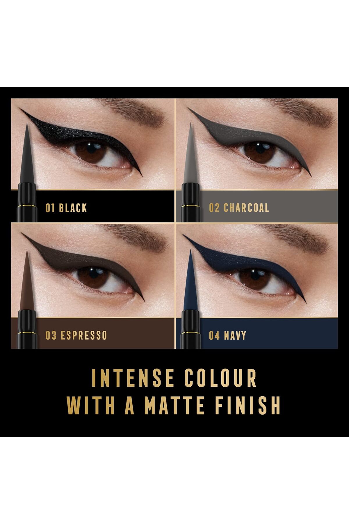 خط چشم شاهکار مایع مات 01 سیاه 1.7ML Max Factor