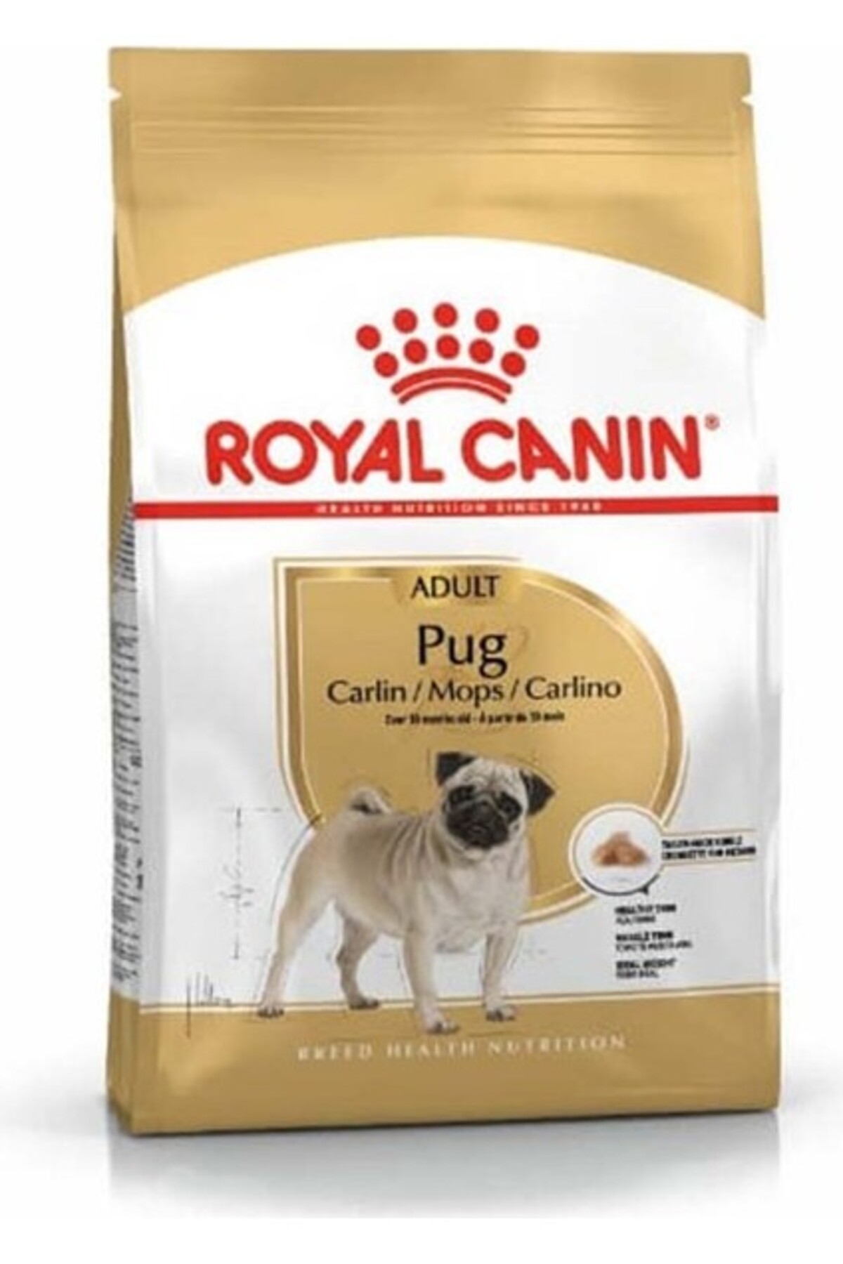 غذای خشک سگ بالغ پاگ رویال کنین Royal Canin، ۱٫۵ کیلوگرم 1.5kg