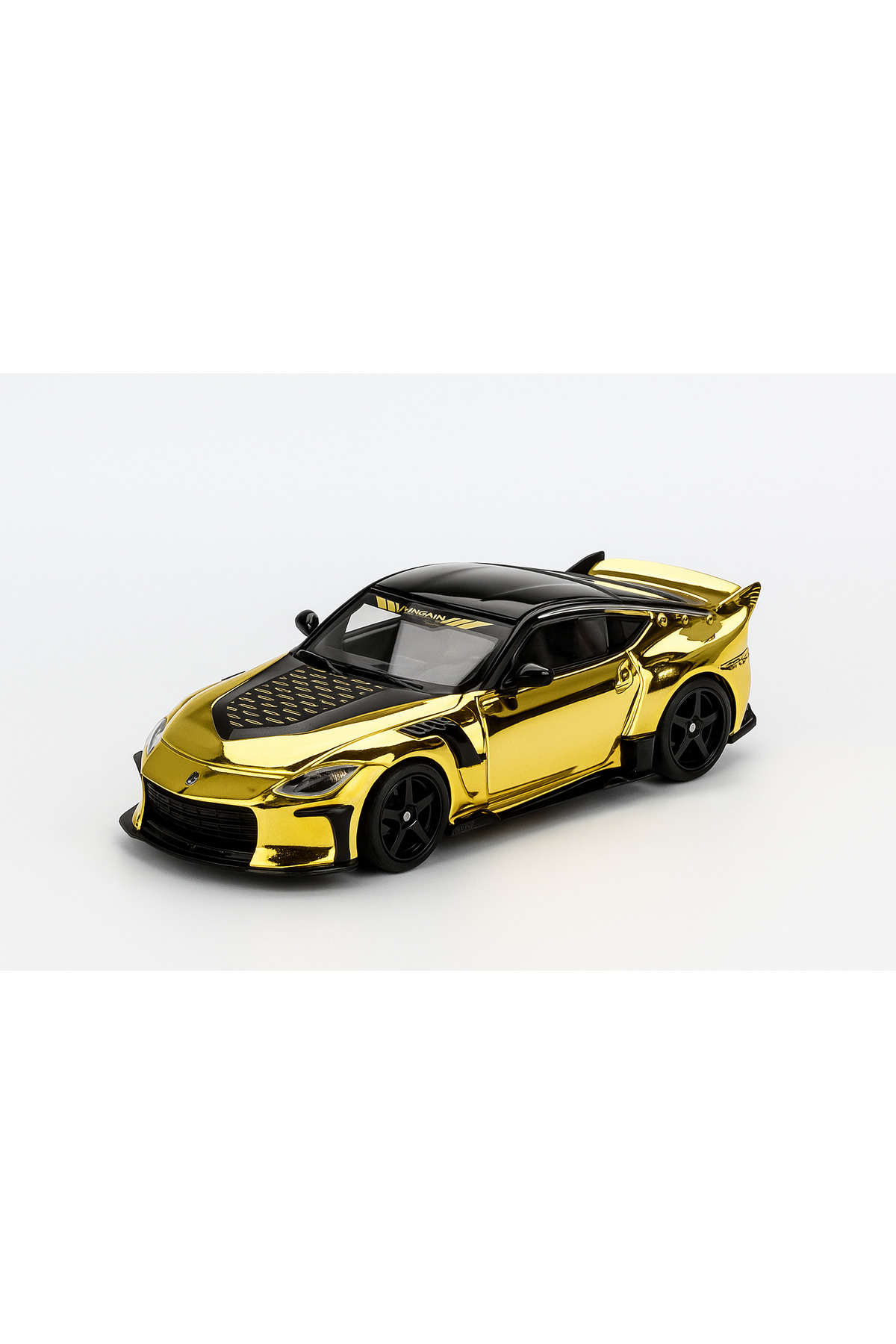 مدل خودرو 1 64 NISSAN Z VEILSIDE FFZ400 GOLD CHROME از ترکیه mini gt