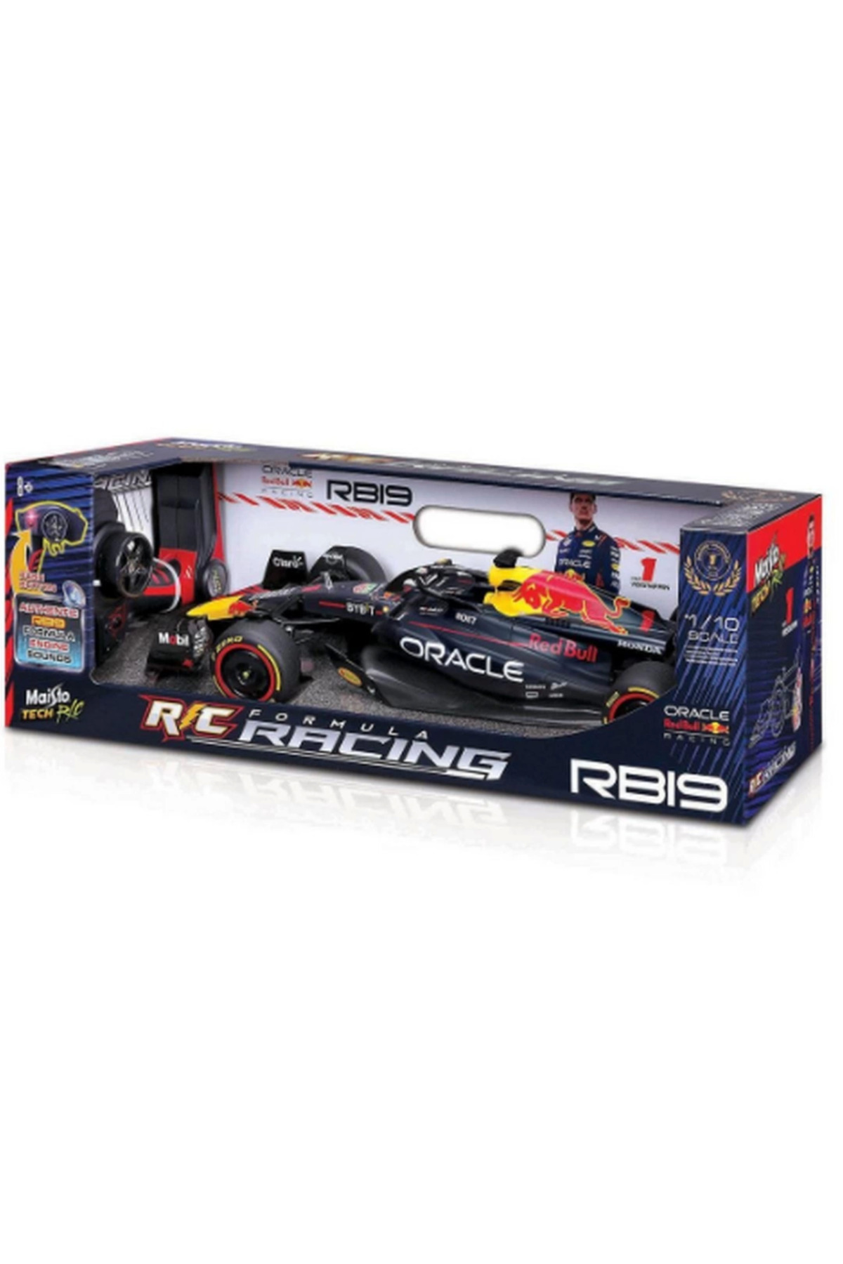 مدل خودرو NESSIWORLD 1:10 ORACLE RED BULL RACING RB19 2023 CONTROLLED CAR اورجینال Flamex