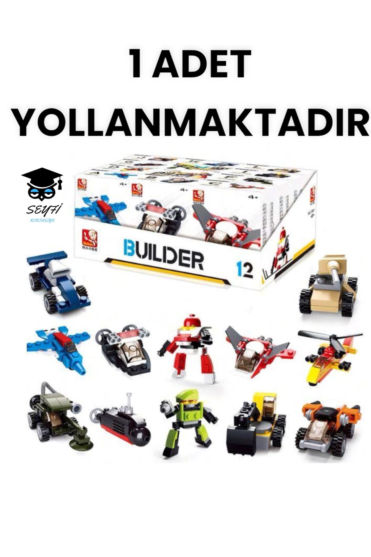 لگو و اسباب بازی های ساخت محور BUILDER PUZZLE TOY 1 PIECE VEHICLE MODELS AIRPLANE از ترکیه Sluban