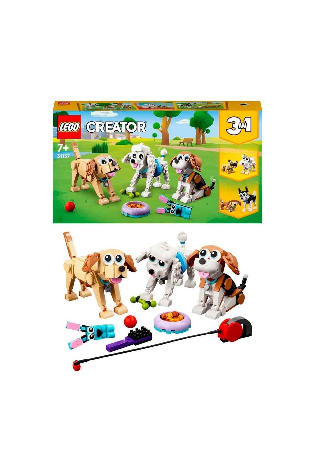 اسباب بازی های دیگر CREATOR CUTE DOGS 31137 اورجینال LEGO
