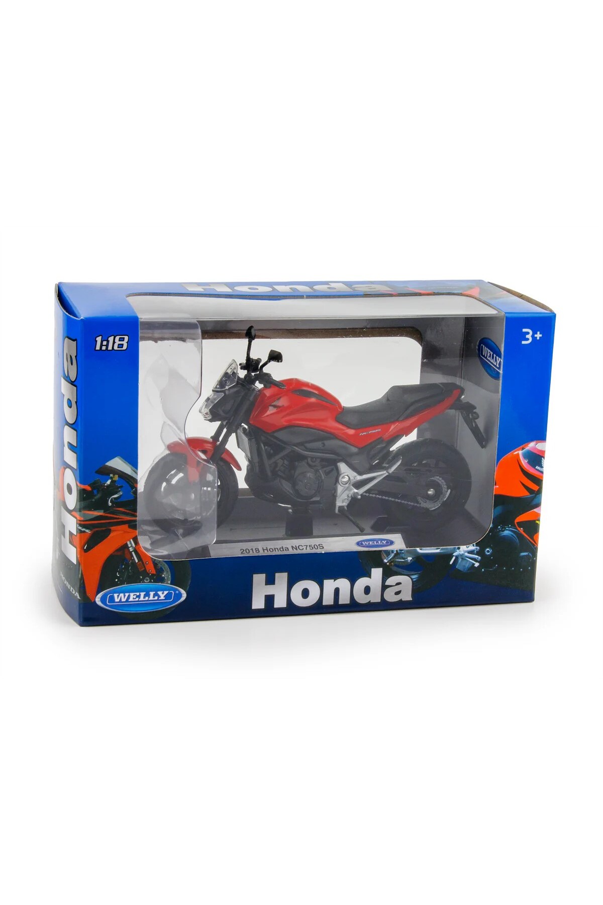 مدل خودرو کلکسیونی ماشین اسباب بازی موتور سیکلت فلزی WELLY 2018 HONDA NC750 S 1 18 اورجینال WELLY