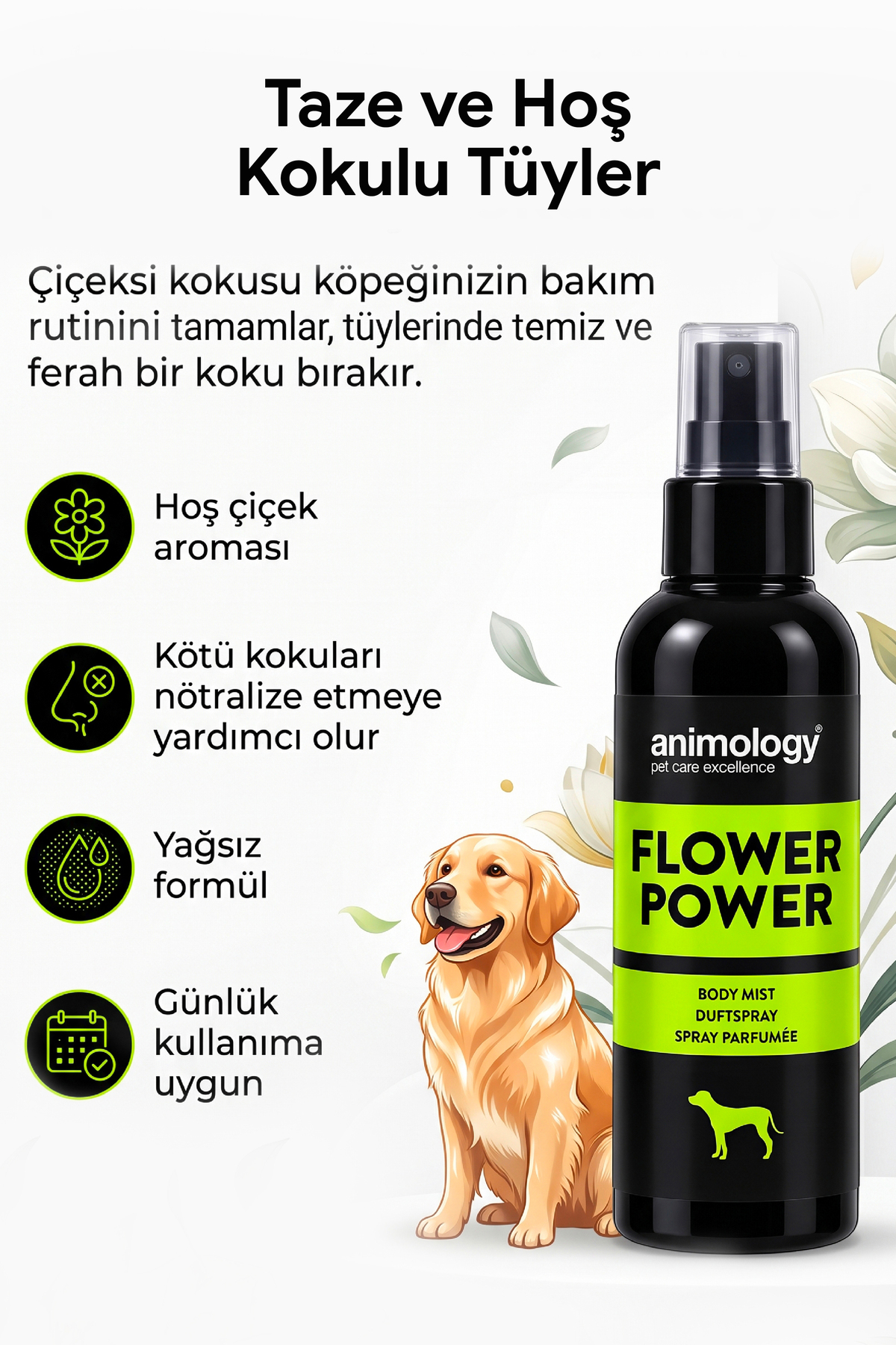 عطر سگ انیمولوژی Animology Flower Power، مه‌پاش ۱۵۰ میلی‌لیتر