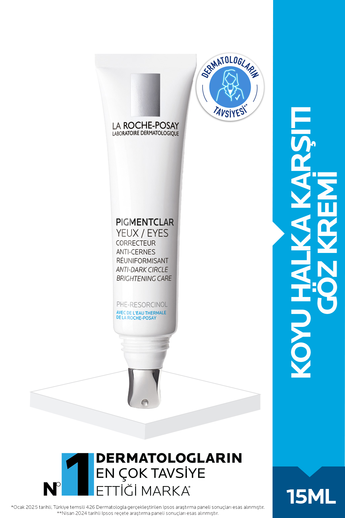 La Roche Posay روشن کننده چشم Pigmentclar Yeux 15ml برای حلقه‌های زیر چشم