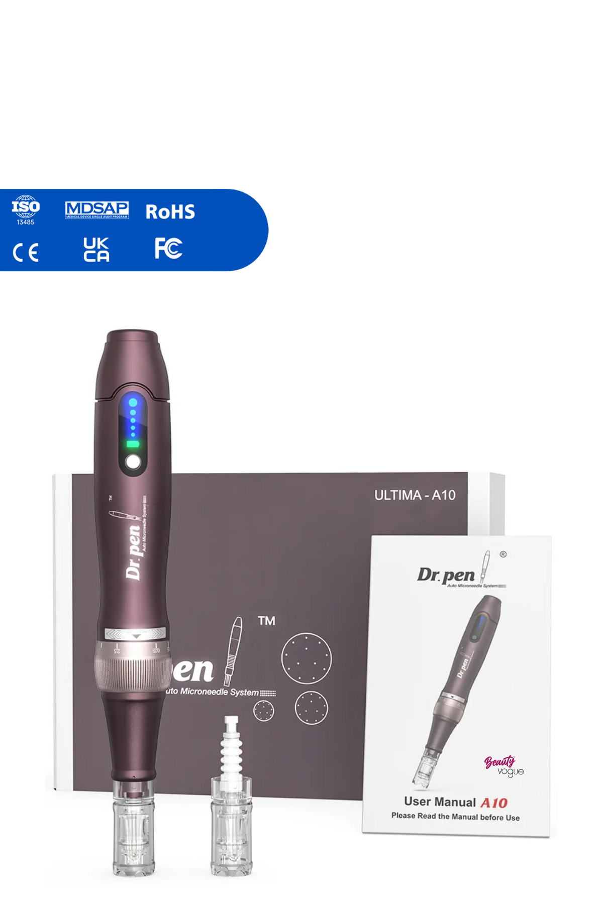 درمارولر دستگاه درماپن A10 لایه برداری پوست 0 2.5 میلی متری برای بازسازی صورت اورجینال Dr.Pen