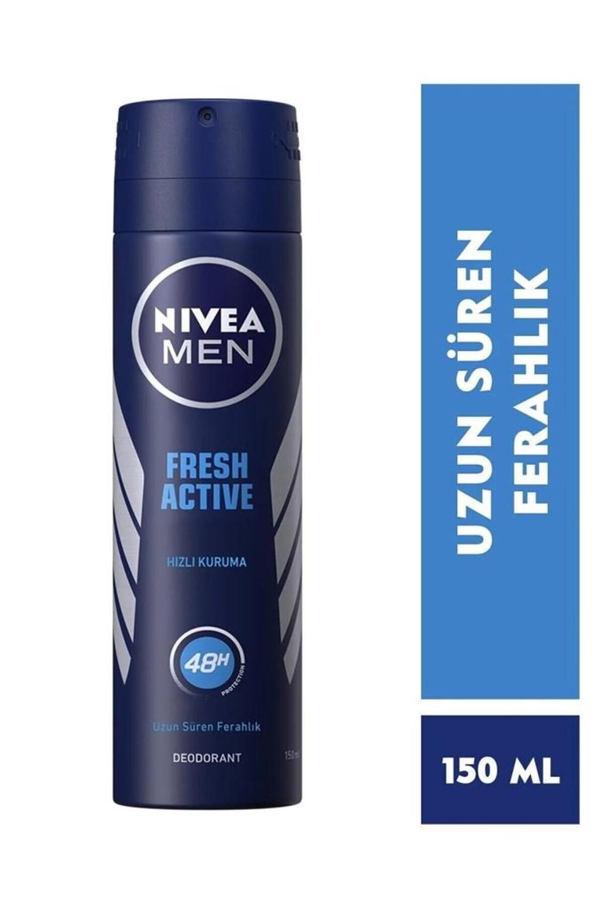 NIVEA اسپری ضد تعریق مردانه فعال تازه نو NIVEA 150mlx5et