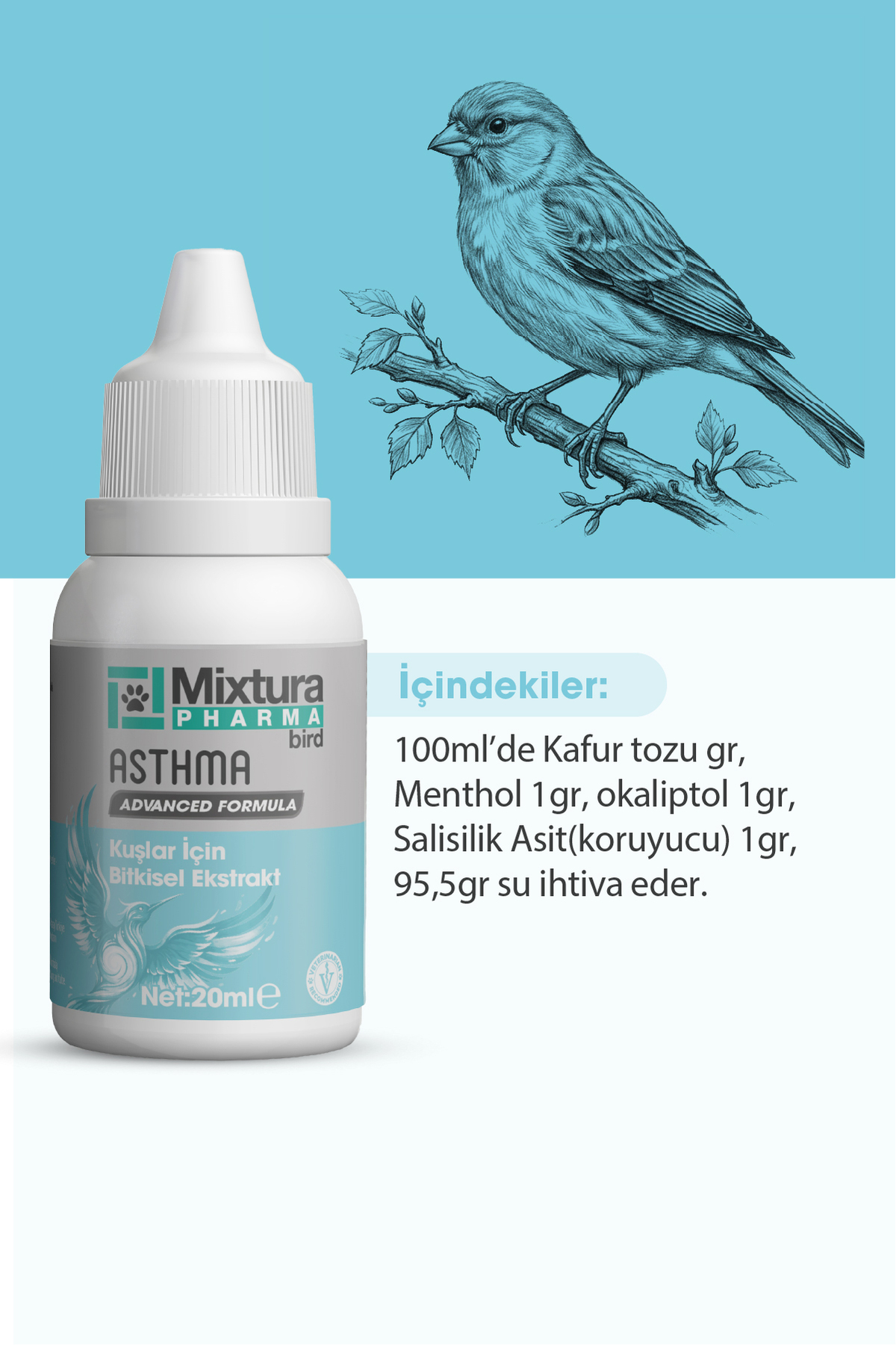 محصول سلامت پرندگان میکسچرا فارما Mixtura Pharma BİRD MT33000