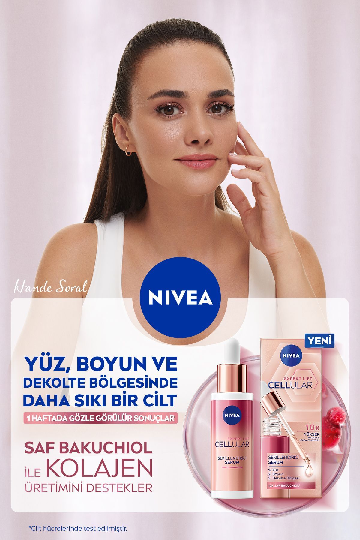 NIVEA سرم آنتی ایجینگ Nivea برای آرایش صورت، گردن و دکولته با تاثیر لیفتینگ سلولی