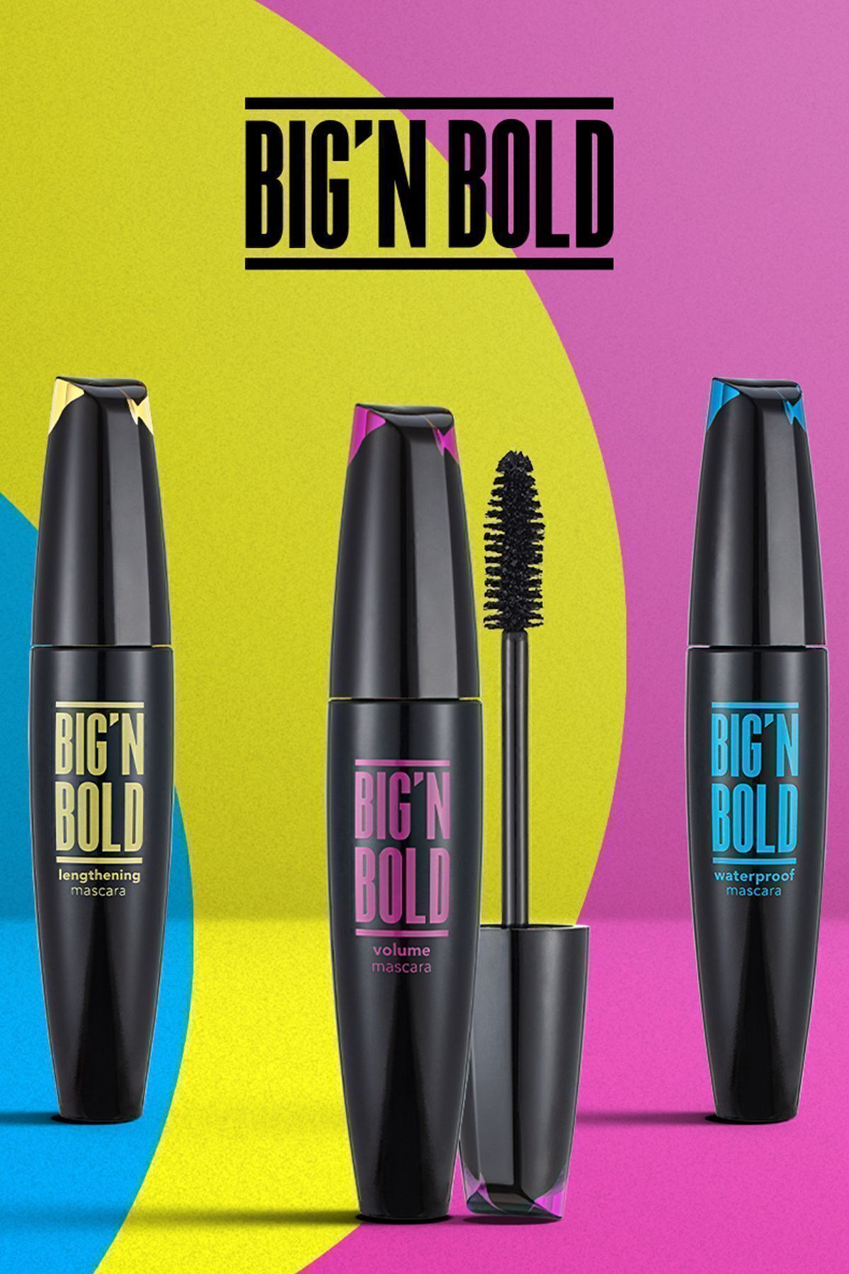 ریمل حجم‌دهنده و بلندکننده فلورمار Flormar Big N Bold کد 003، رنگ مشکی