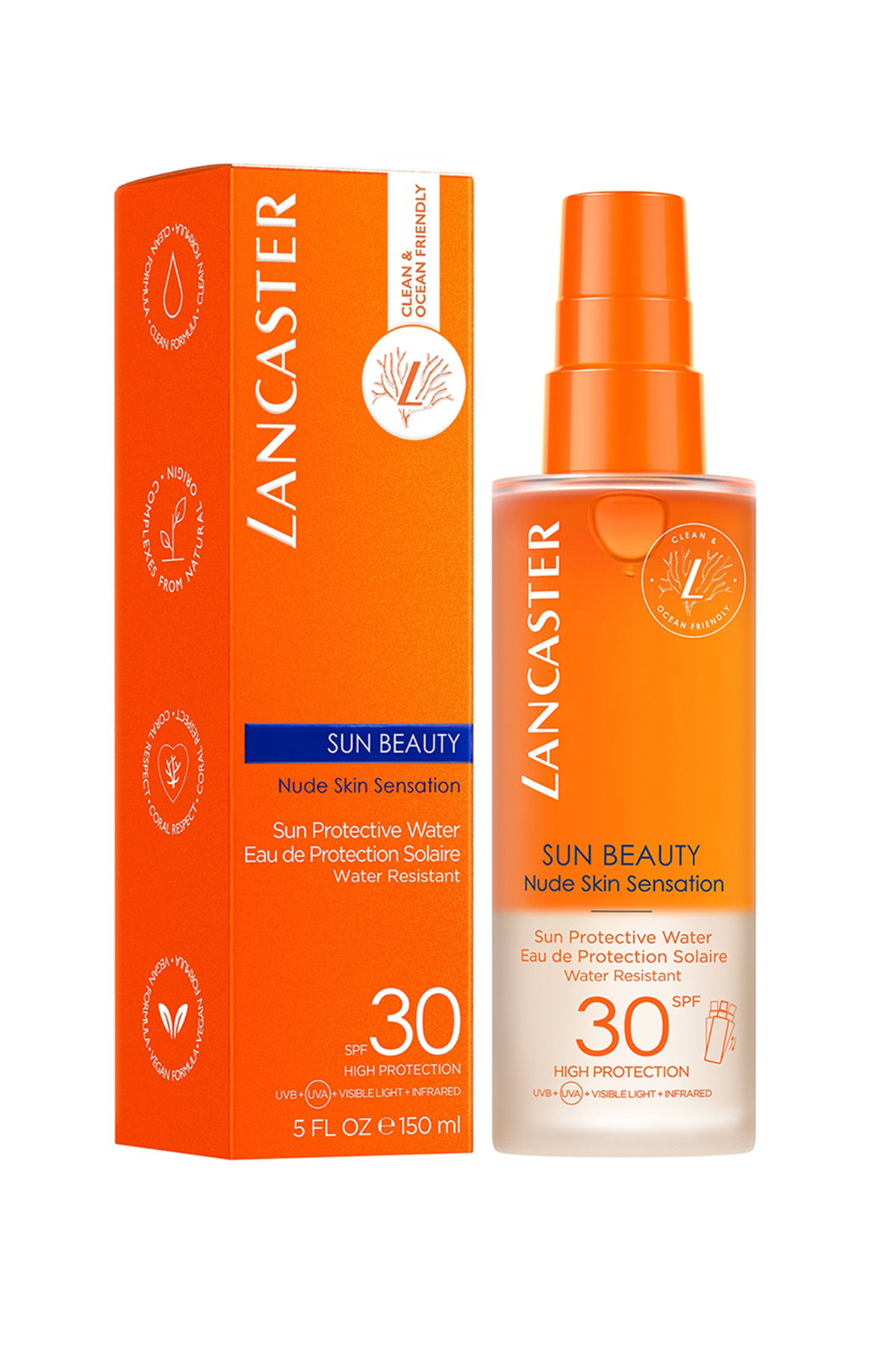کرم ضد آفتاب بدن SUN BEAUTY PROTECTION WATER SPF 30 150 ML Lancaster