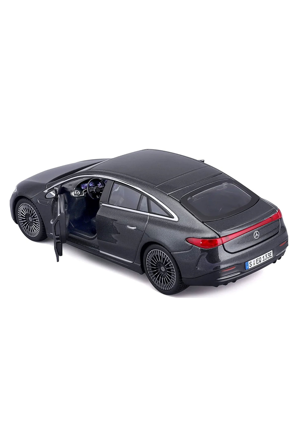 مدل خودرو 1 27 EQS توسط MERCEDES EQ خاکستری اورجینال Genel Markalar