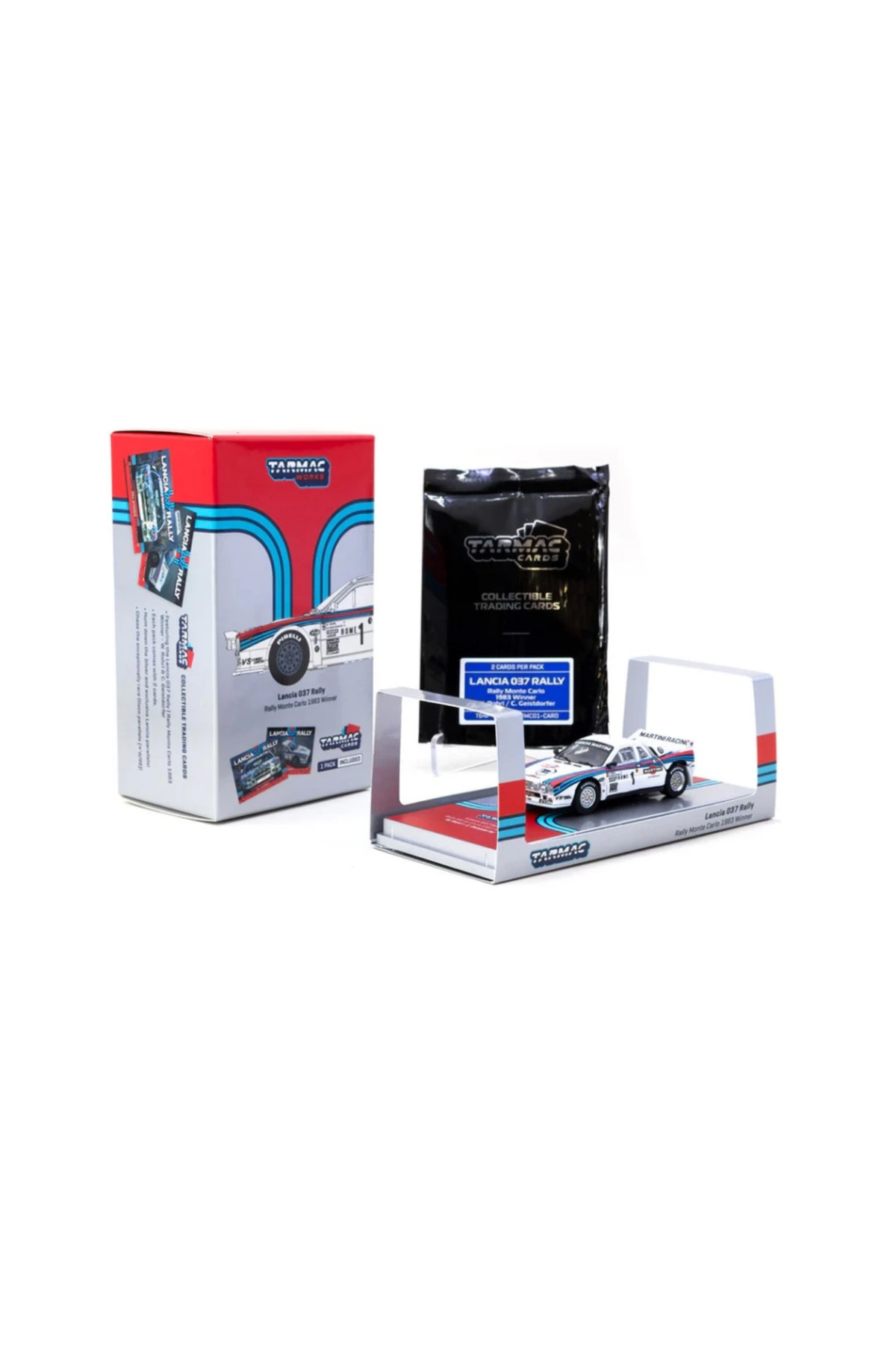 مدل خودرو TARMAC WORKS 1 64 LANCIA 037 RALLY MONTE CARLO 1983 WITH CARDS اورجینال NW NessiWorld