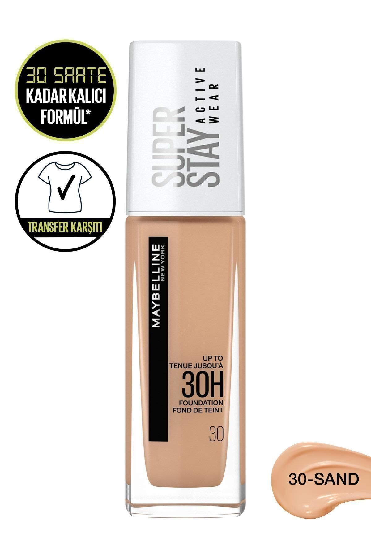 Maybelline New York کرم پودر Super Stay Active Wear ماندگاری بالای 30 ساعته شماره 30